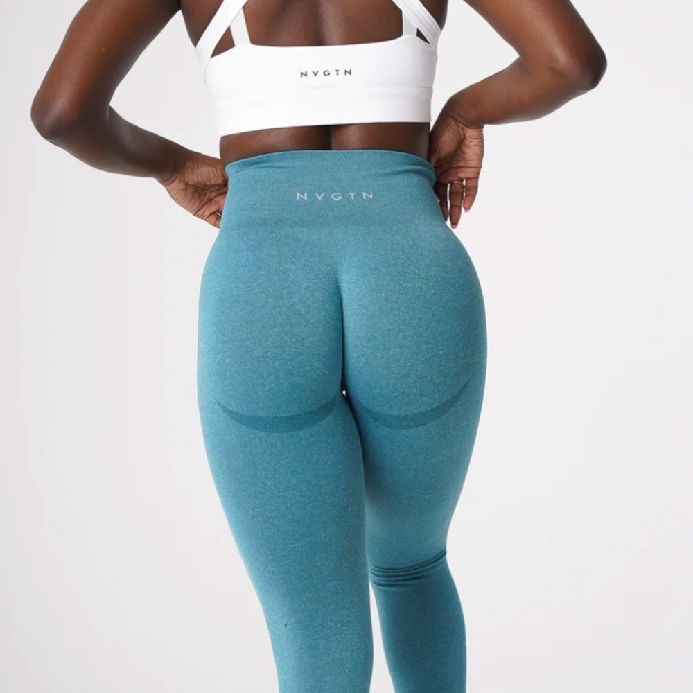 NVGTN contour seamless leggings - teal (size small)